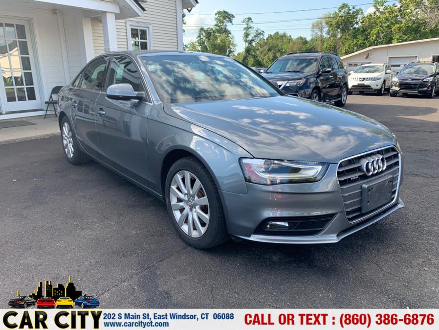 2013 Audi A4 4dr Sdn Auto quattro 2.0T Premium, available for sale in East Windsor, Connecticut | Car City LLC. East Windsor, Connecticut