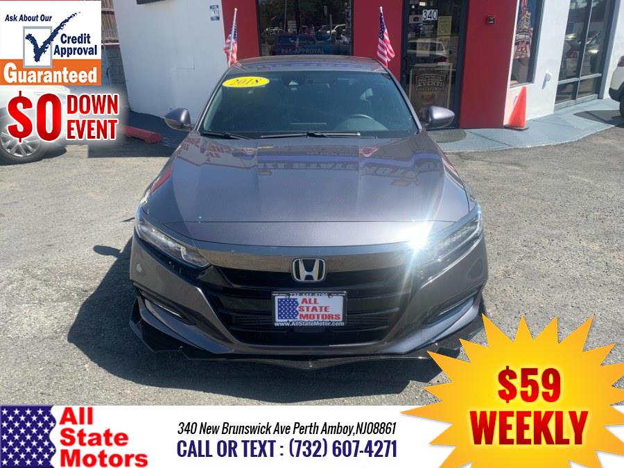 2018 Honda Accord Sedan Sport 1.5T CVT, available for sale in Perth Amboy, New Jersey | All State Motor Inc. Perth Amboy, New Jersey 2018 Honda Accord Sedan Sport 1.5T CVT, available for sale in Perth Amboy, New Jersey | All State Motor Inc. Perth Amboy, New Jersey