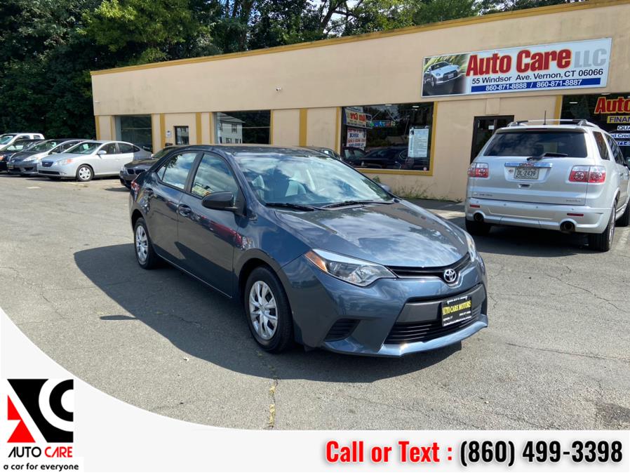 2015 Toyota Corolla 4dr Sdn CVT LE (Natl), available for sale in Vernon , Connecticut | Auto Care Motors. Vernon , Connecticut 2015 Toyota Corolla 4dr Sdn CVT LE (Natl), available for sale in Vernon , Connecticut | Auto Care Motors. Vernon , Connecticut
