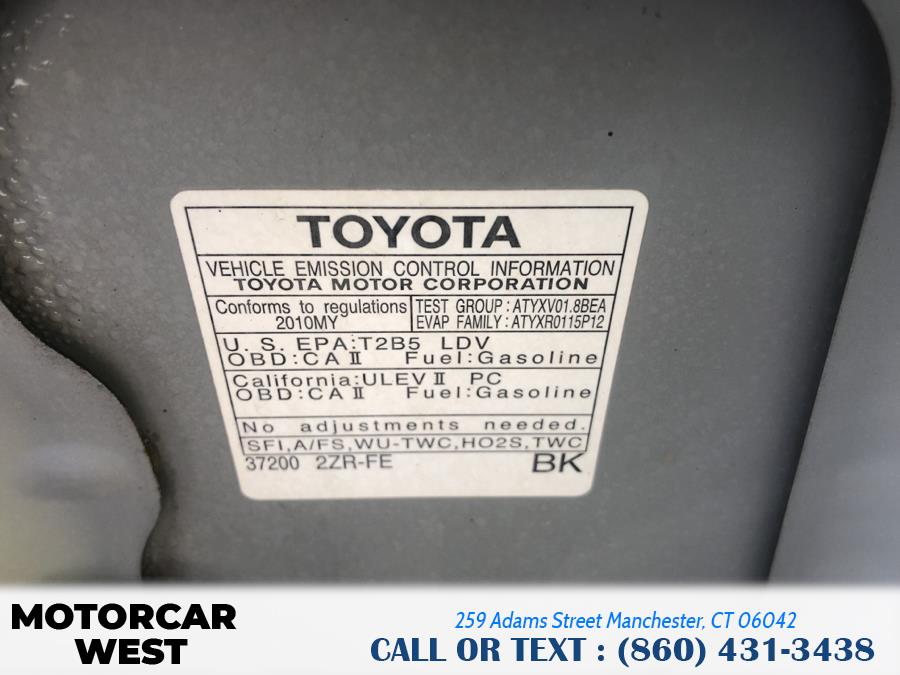 2010 Toyota Corolla 4dr Sdn Auto LE (Natl), available for sale in Manchester, Connecticut | Motorcar West. Manchester, Connecticut 2010 Toyota Corolla 4dr Sdn Auto LE (Natl), available for sale in Manchester, Connecticut | Motorcar West. Manchester, Connecticut