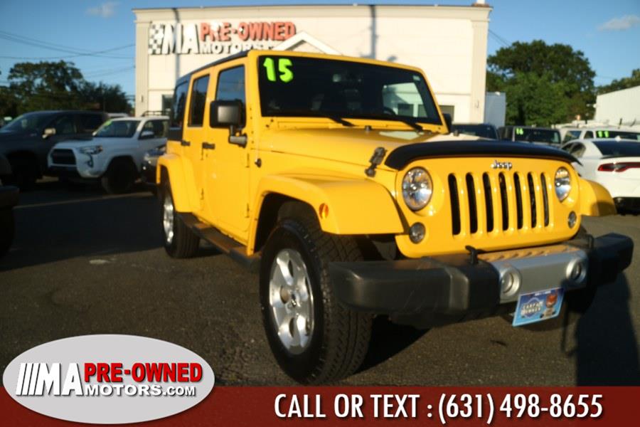 2015 Jeep Wrangler Unlimited SAHARA 4WD 4dr Sahara, available for sale in Huntington Station, New York | M & A Motors. Huntington Station, New York