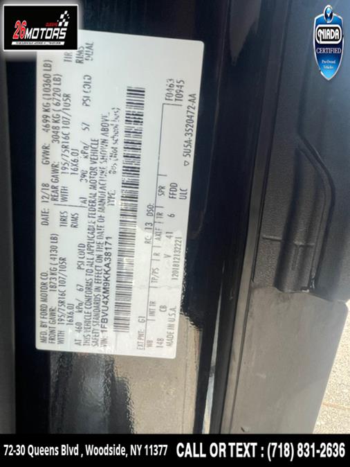 Used Ford Transit Passenger Wagon T-350 148" EL High Roof XLT Sliding RH Dr DRW 2019 | 26 Motors Queens. Woodside, New York Used Ford Transit Passenger Wagon T-350 148" EL High Roof XLT Sliding RH Dr DRW 2019 | 26 Motors Queens. Woodside, New York