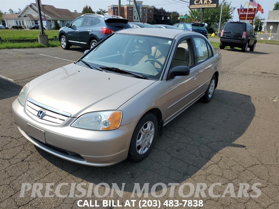 2002 Honda Civic 4dr Sdn LX Manual, available for sale in Branford, Connecticut | Precision Motor Cars LLC. Branford, Connecticut