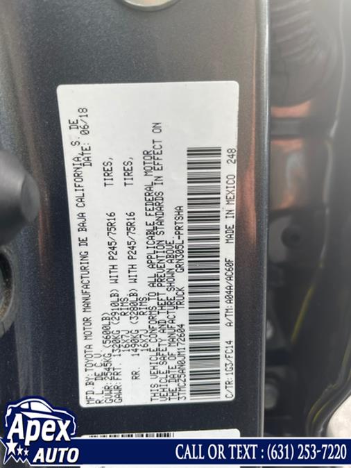 2018 Toyota Tacoma SR5 Double Cab 5'' Bed V6 4x4 AT (Natl), available for sale in Selden, New York | Apex Auto. Selden, New York 2018 Toyota Tacoma SR5 Double Cab 5'' Bed V6 4x4 AT (Natl), available for sale in Selden, New York | Apex Auto. Selden, New York