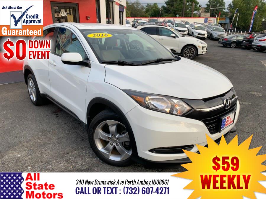 2016 Honda HR-V AWD 4dr CVT LX, available for sale in Perth Amboy, New Jersey | All State Motor Inc. Perth Amboy, New Jersey 2016 Honda HR-V AWD 4dr CVT LX, available for sale in Perth Amboy, New Jersey | All State Motor Inc. Perth Amboy, New Jersey