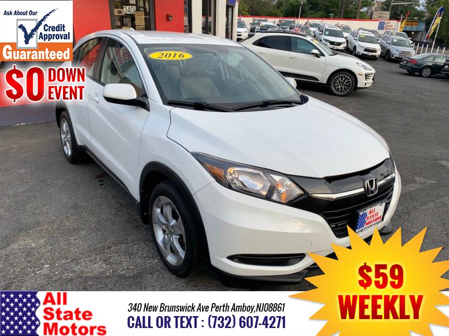 2016 Honda HR-V AWD 4dr CVT LX, available for sale in Perth Amboy, New Jersey | All State Motor Inc. Perth Amboy, New Jersey 2016 Honda HR-V AWD 4dr CVT LX, available for sale in Perth Amboy, New Jersey | All State Motor Inc. Perth Amboy, New Jersey