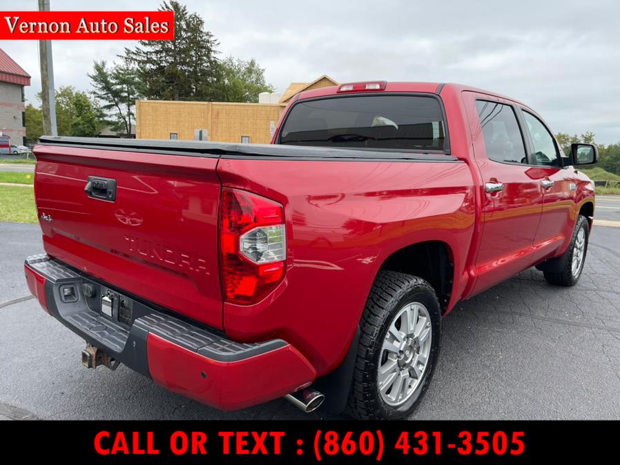 Used Toyota Tundra 4WD Truck CrewMax 5.7L V8 6-Spd AT Platinum (Natl) 2014 | Vernon Auto Sale & Service. Manchester, Connecticut Used Toyota Tundra 4WD Truck CrewMax 5.7L V8 6-Spd AT Platinum (Natl) 2014 | Vernon Auto Sale & Service. Manchester, Connecticut