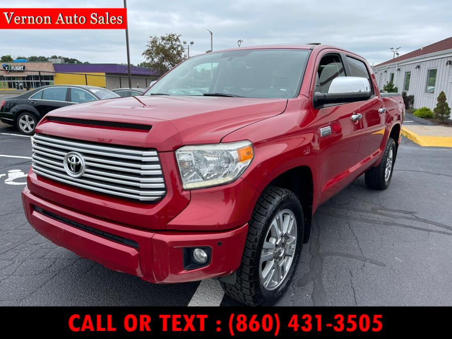 2014 Toyota Tundra 4WD Truck CrewMax 5.7L V8 6-Spd AT Platinum (Natl), available for sale in Manchester, Connecticut | Vernon Auto Sale & Service. Manchester, Connecticut