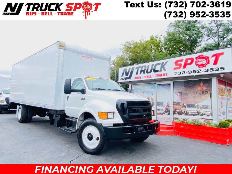 2015 Ford Super Duty F-750 Straight Frame 26 FEET DRY BOX + CUMMINS ENG + LIFT GATE + NO CDL, available for sale in South Amboy, New Jersey | NJ Truck Spot. South Amboy, New Jersey