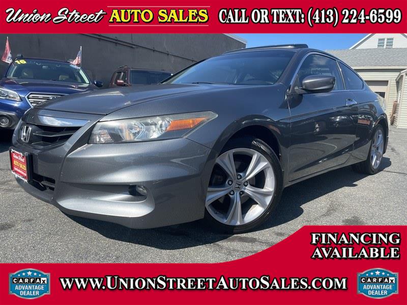 2012 Honda Accord Cpe 2dr V6 Auto EX-L w/Navi, available for sale in West Springfield, Massachusetts | Union Street Auto Sales. West Springfield, Massachusetts