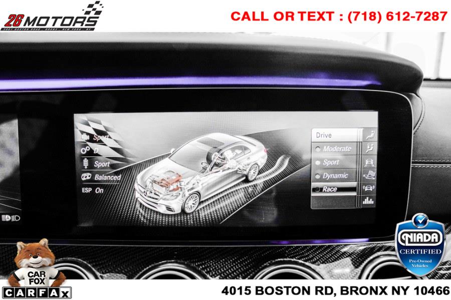 Used Mercedes-Benz E-Class AMG E 63 S 4MATIC+ Sedan 2019 | 26 Motors Corp. Bronx, New York Used Mercedes-Benz E-Class AMG E 63 S 4MATIC+ Sedan 2019 | 26 Motors Corp. Bronx, New York