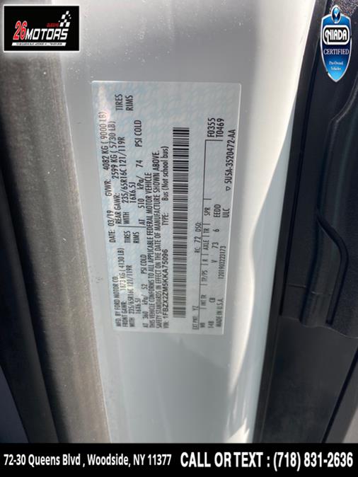 Used Ford Transit Passenger Wagon T-350 148" Low Roof XL Swing-Out RH Dr 2019 | 26 Motors Queens. Woodside, New York Used Ford Transit Passenger Wagon T-350 148" Low Roof XL Swing-Out RH Dr 2019 | 26 Motors Queens. Woodside, New York