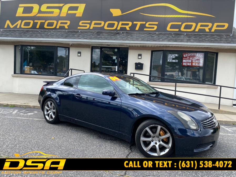 2004 Infiniti G35 Coupe 2dr Cpe Manual w/Leather, available for sale in Commack, New York | DSA Motor Sports Corp. Commack, New York