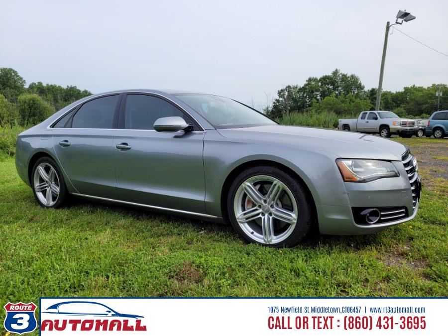 2012 Audi A8 4dr Sdn, available for sale in Middletown, Connecticut | RT 3 AUTO MALL LLC. Middletown, Connecticut 2012 Audi A8 4dr Sdn, available for sale in Middletown, Connecticut | RT 3 AUTO MALL LLC. Middletown, Connecticut