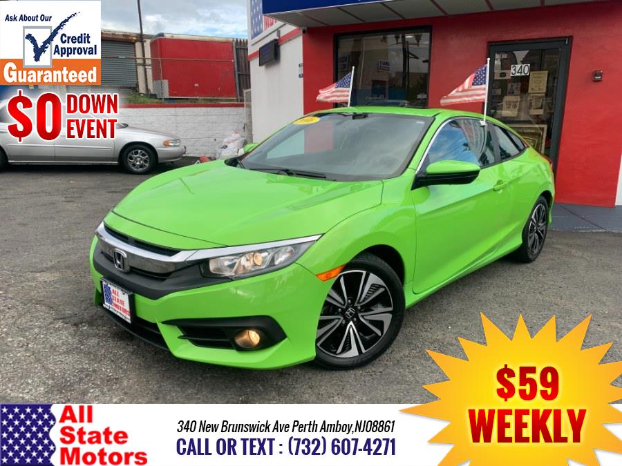 2016 Honda Civic Coupe 2dr CVT EX-T, available for sale in Perth Amboy, New Jersey | All State Motor Inc. Perth Amboy, New Jersey