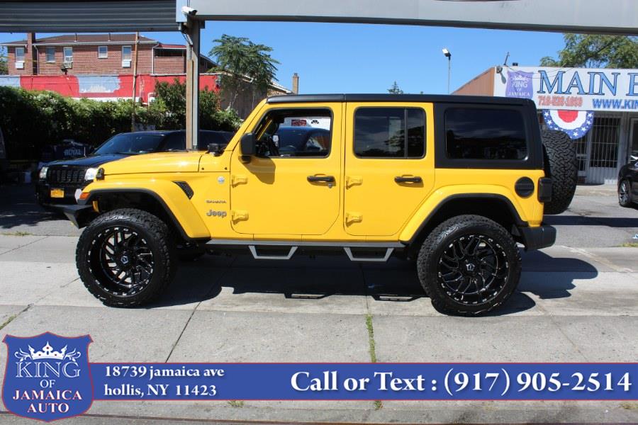 Used Jeep Wrangler Unlimited Sahara 4x4 2020 | King of Jamaica Auto Inc. Hollis, New York Used Jeep Wrangler Unlimited Sahara 4x4 2020 | King of Jamaica Auto Inc. Hollis, New York