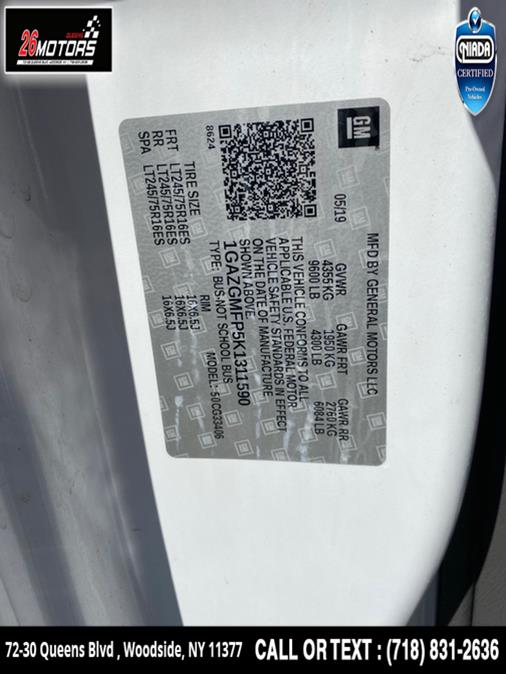 Used Chevrolet Express Passenger RWD 3500 135" LT 2019 | 26 Motors Queens. Woodside, New York Used Chevrolet Express Passenger RWD 3500 135" LT 2019 | 26 Motors Queens. Woodside, New York