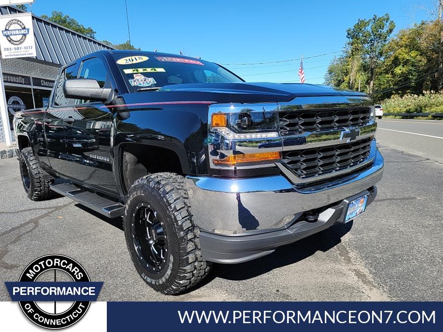 2018 Chevrolet Silverado 1500 CUSTOM 4WD Double Cab 143.5" Work Truck, available for sale in Wilton, Connecticut | Performance Motor Cars Of Connecticut LLC. Wilton, Connecticut