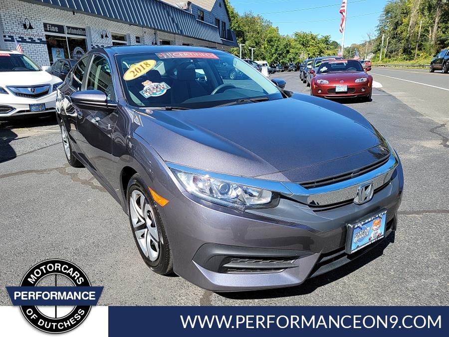 2018 Honda Civic Sedan LX CVT, available for sale in Wappingers Falls, New York | Performance Motor Cars. Wappingers Falls, New York 2018 Honda Civic Sedan LX CVT, available for sale in Wappingers Falls, New York | Performance Motor Cars. Wappingers Falls, New York