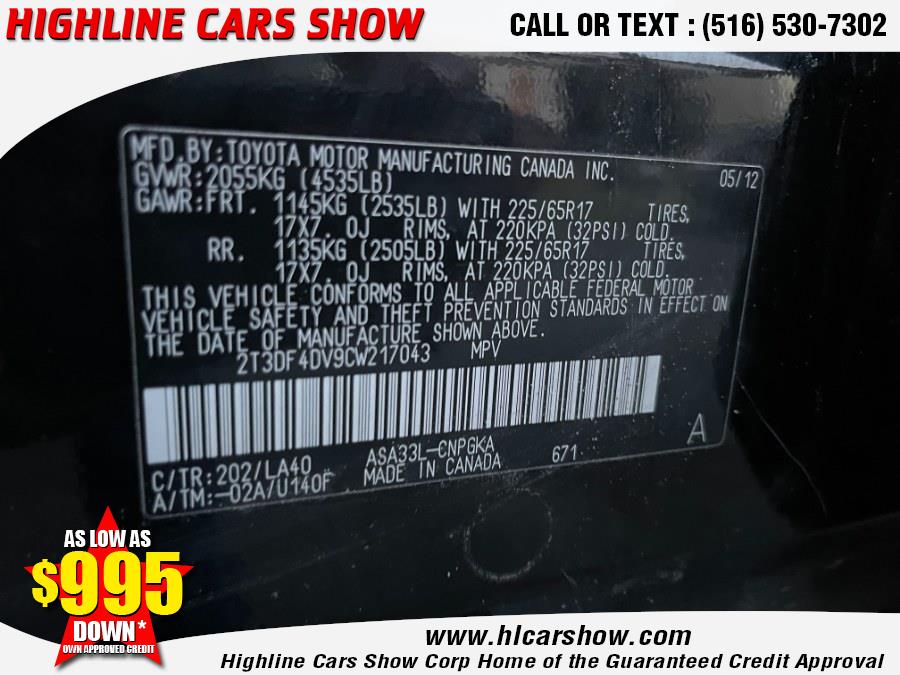 Used Toyota RAV4 4WD 4dr I4 Limited (Natl) 2012 | Highline Cars Show Corp. West Hempstead, New York Used Toyota RAV4 4WD 4dr I4 Limited (Natl) 2012 | Highline Cars Show Corp. West Hempstead, New York