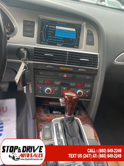 2008 Audi A6 4dr Sdn 3.2L quattro, available for sale in East Windsor, Connecticut | Stop & Drive Auto Sales. East Windsor, Connecticut 2008 Audi A6 4dr Sdn 3.2L quattro, available for sale in East Windsor, Connecticut | Stop & Drive Auto Sales. East Windsor, Connecticut