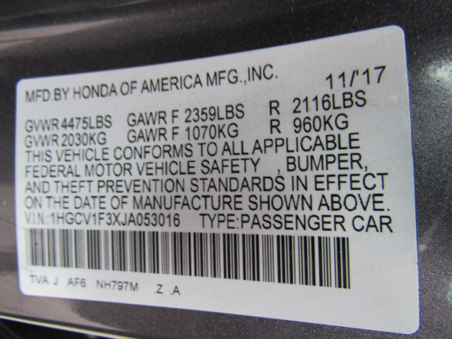 Used Honda Accord Sdn Sport 2018 | Hilario's Auto Sales Inc.. Worcester, Massachusetts Used Honda Accord Sdn Sport 2018 | Hilario's Auto Sales Inc.. Worcester, Massachusetts