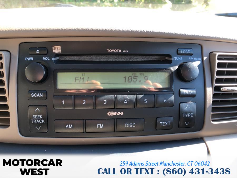 Used Toyota Corolla 4dr Sdn Auto LE (Natl) 2007 | Motorcar West. Manchester, Connecticut Used Toyota Corolla 4dr Sdn Auto LE (Natl) 2007 | Motorcar West. Manchester, Connecticut