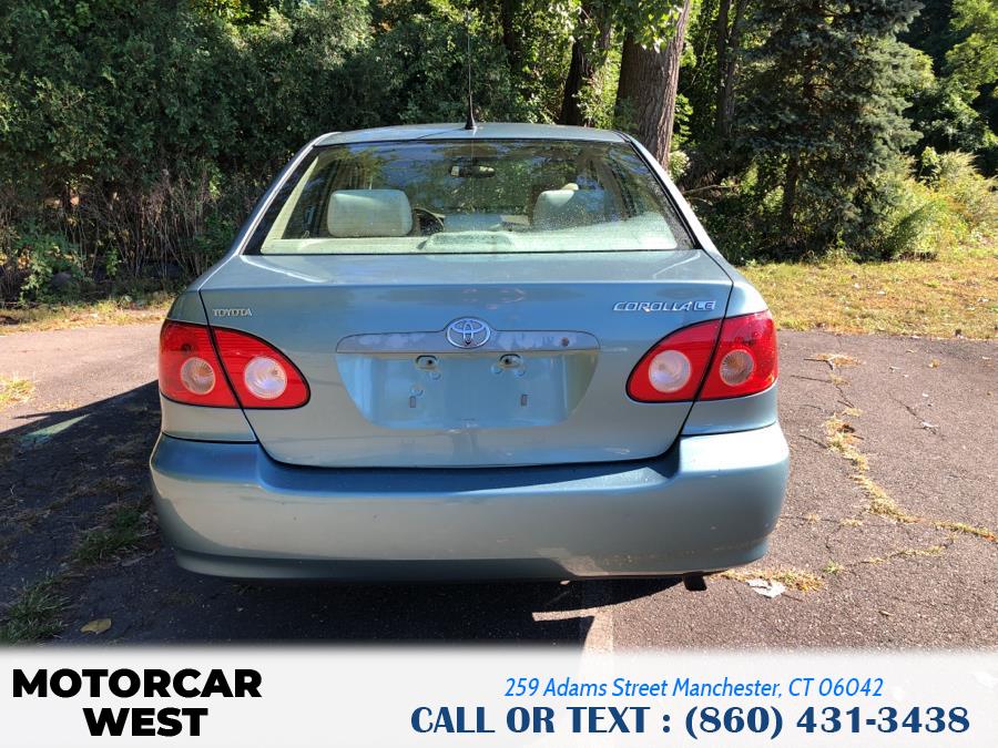 Used Toyota Corolla 4dr Sdn Auto LE (Natl) 2007 | Motorcar West. Manchester, Connecticut Used Toyota Corolla 4dr Sdn Auto LE (Natl) 2007 | Motorcar West. Manchester, Connecticut