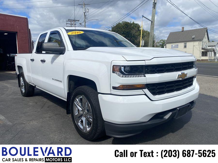 2016 Chevrolet Silverado 1500 Double Cab Custom Pickup 4D 6 1/2 ft, available for sale in New Haven, Connecticut | Boulevard Motors LLC. New Haven, Connecticut