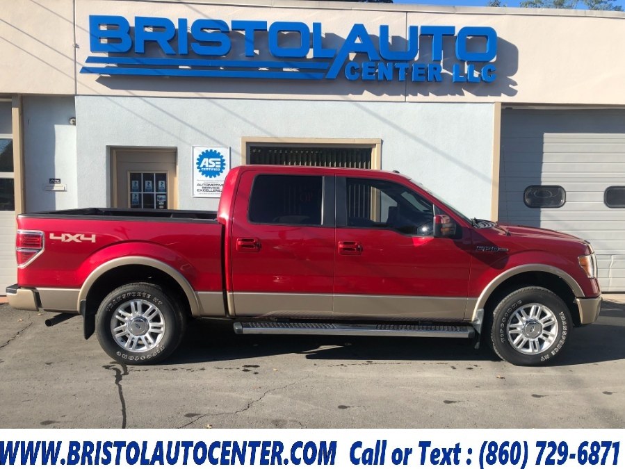 2011 Ford F-150 4WD SuperCrew 145" Lariat, available for sale in Bristol, Connecticut | Bristol Auto Center LLC. Bristol, Connecticut