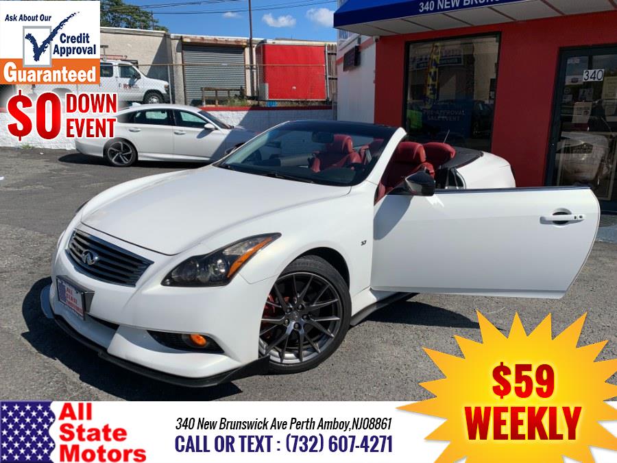 2013 INFINITI G37 Convertible 2dr Base, available for sale in Perth Amboy, New Jersey | All State Motor Inc. Perth Amboy, New Jersey 2013 INFINITI G37 Convertible 2dr Base, available for sale in Perth Amboy, New Jersey | All State Motor Inc. Perth Amboy, New Jersey