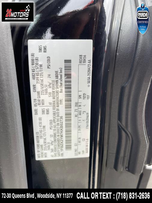 Used Ford Transit Passenger Wagon T-350 148" Low Roof XLT Sliding RH Dr 2019 | 26 Motors Queens. Woodside, New York Used Ford Transit Passenger Wagon T-350 148" Low Roof XLT Sliding RH Dr 2019 | 26 Motors Queens. Woodside, New York