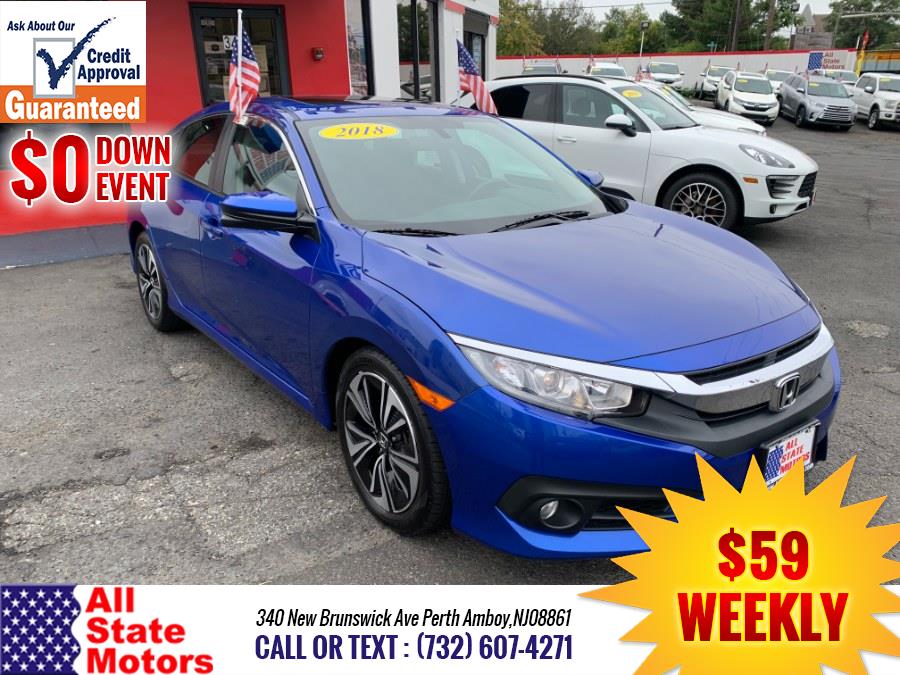 Used Honda Civic Sedan EX-T CVT 2018 | All State Motor Inc. Perth Amboy, New Jersey Used Honda Civic Sedan EX-T CVT 2018 | All State Motor Inc. Perth Amboy, New Jersey