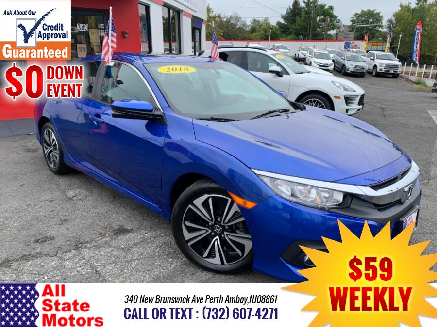 Used Honda Civic Sedan EX-T CVT 2018 | All State Motor Inc. Perth Amboy, New Jersey Used Honda Civic Sedan EX-T CVT 2018 | All State Motor Inc. Perth Amboy, New Jersey