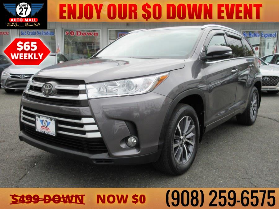 2018 Toyota Highlander XLE V6 AWD (Natl), available for sale in Linden, New Jersey | Route 27 Auto Mall. Linden, New Jersey 2018 Toyota Highlander XLE V6 AWD (Natl), available for sale in Linden, New Jersey | Route 27 Auto Mall. Linden, New Jersey