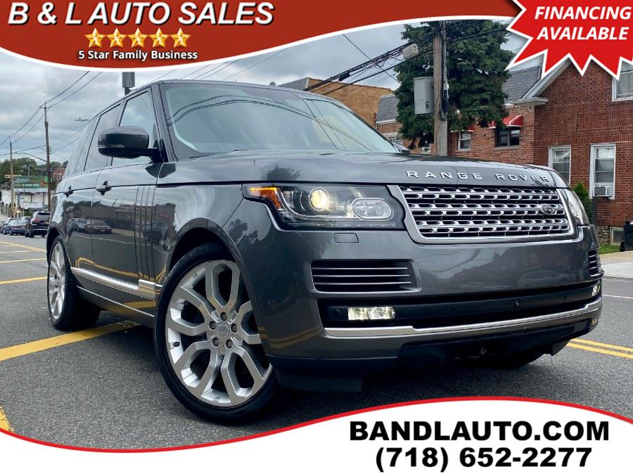2016 Land Rover Range Rover 4WD 4dr Supercharged, available for sale in Bronx, New York | B & L Auto Sales LLC. Bronx, New York 2016 Land Rover Range Rover 4WD 4dr Supercharged, available for sale in Bronx, New York | B & L Auto Sales LLC. Bronx, New York