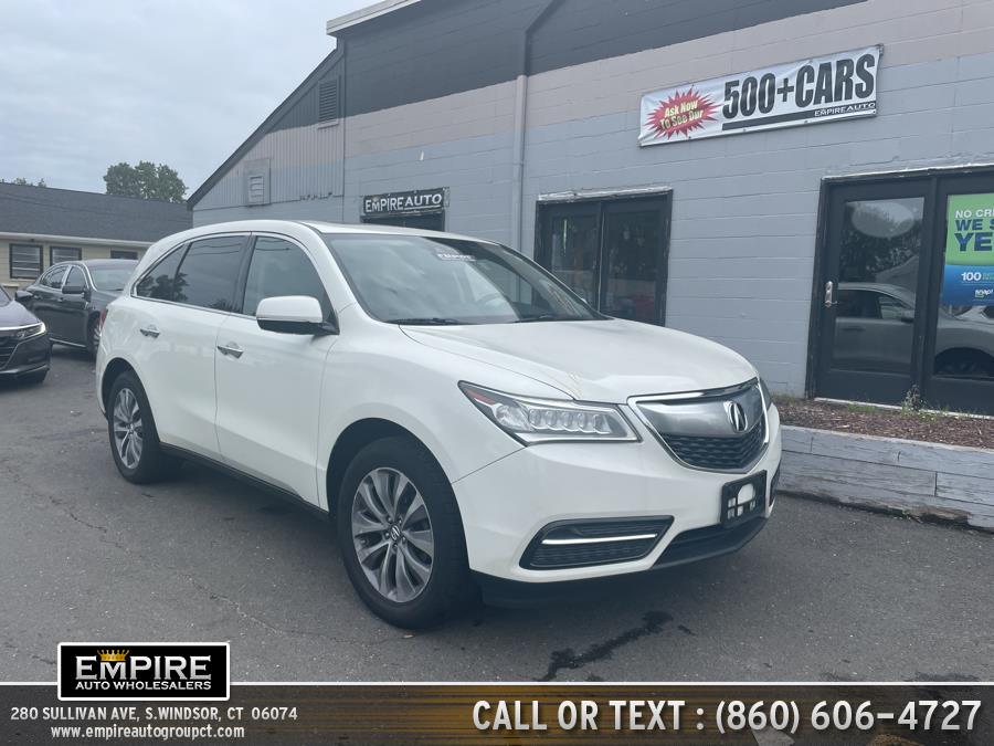 2015 Acura MDX SH-AWD 4dr Tech Pkg, available for sale in S.Windsor, Connecticut | Empire Auto Wholesalers. S.Windsor, Connecticut