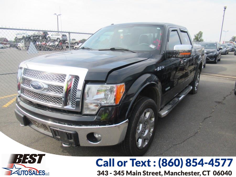 2012 Ford F-150 4WD SuperCrew 145" Lariat, available for sale in Manchester, Connecticut | Best Auto Sales LLC. Manchester, Connecticut