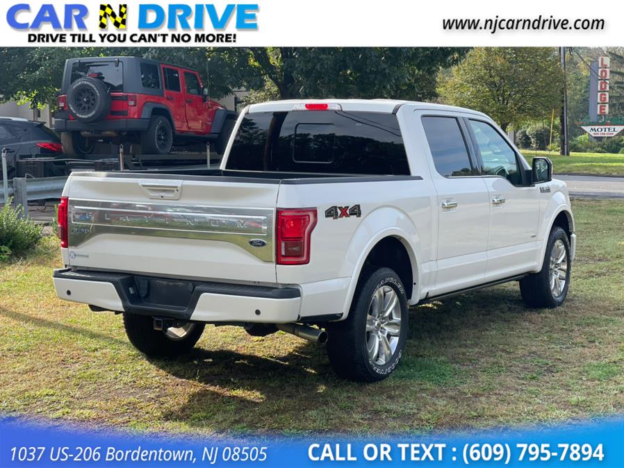 Used Ford F-150 Platinum SuperCrew 5.5-ft. Bed 4WD 2017 | Car N Drive. Bordentown, New Jersey Used Ford F-150 Platinum SuperCrew 5.5-ft. Bed 4WD 2017 | Car N Drive. Bordentown, New Jersey