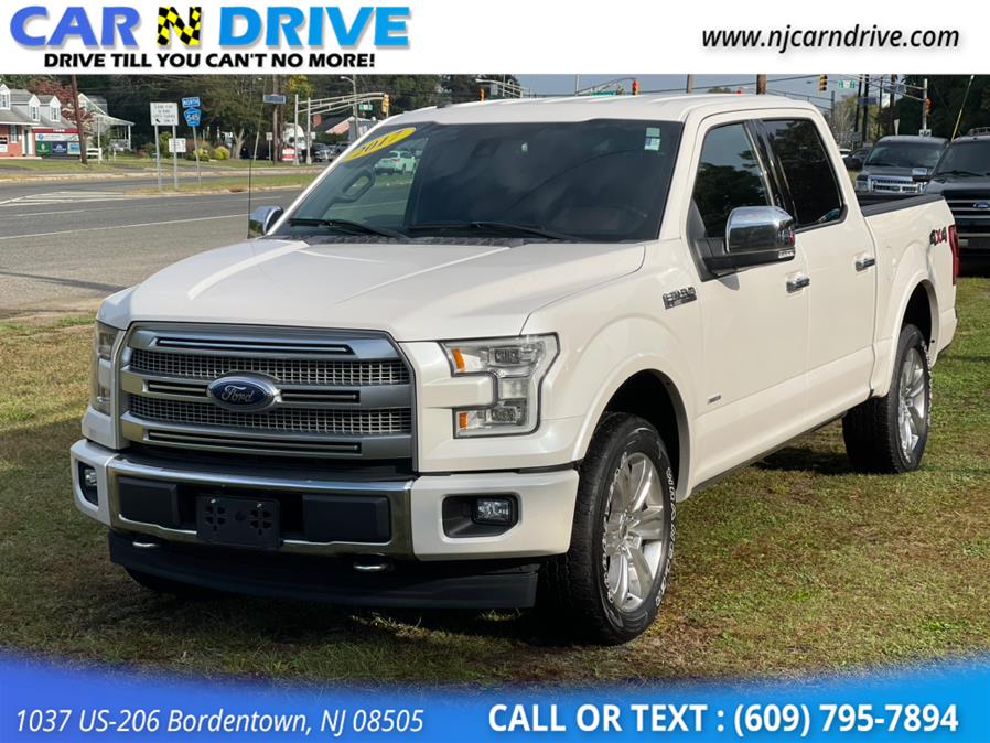Used Ford F-150 Platinum SuperCrew 5.5-ft. Bed 4WD 2017 | Car N Drive. Bordentown, New Jersey Used Ford F-150 Platinum SuperCrew 5.5-ft. Bed 4WD 2017 | Car N Drive. Bordentown, New Jersey