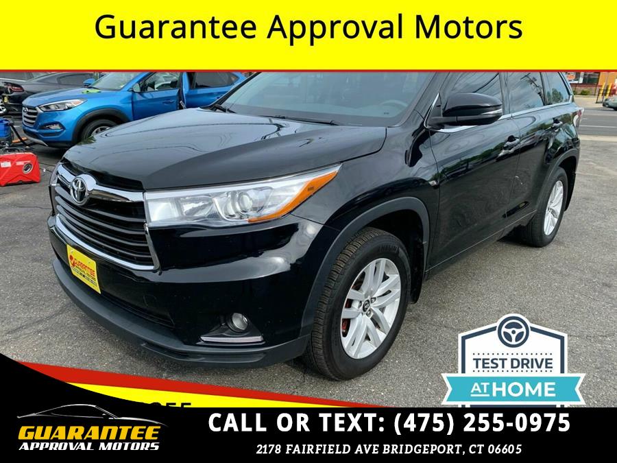 2016 Toyota Highlander LE AWD 4dr SUV, available for sale in Bridgeport, Connecticut | Guarantee Approval Motors. Bridgeport, Connecticut