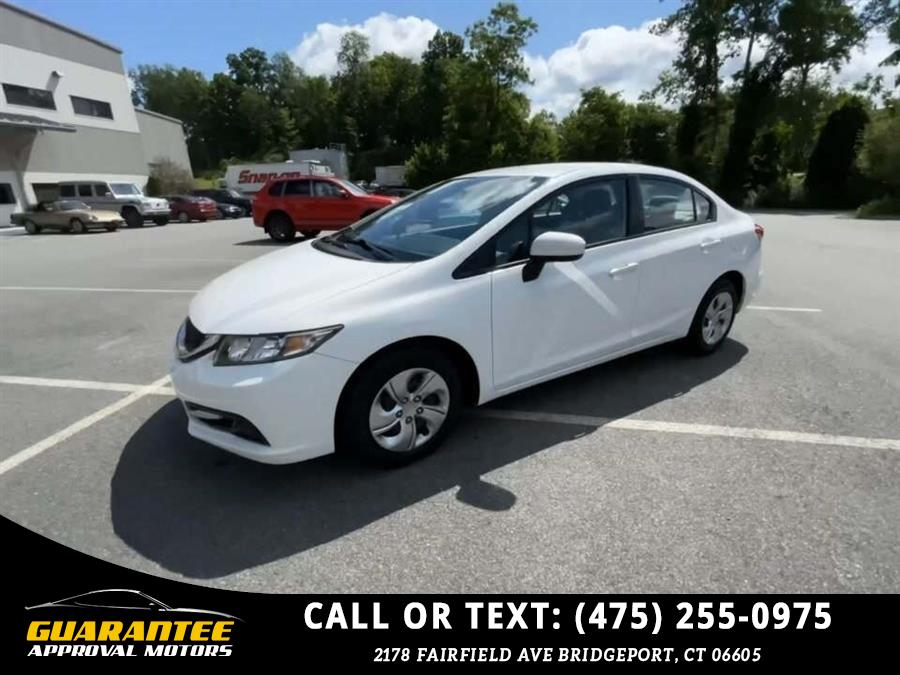 Used Honda Civic LX 4dr Sedan CVT 2014 | Guarantee Approval Motors. Bridgeport, Connecticut Used Honda Civic LX 4dr Sedan CVT 2014 | Guarantee Approval Motors. Bridgeport, Connecticut
