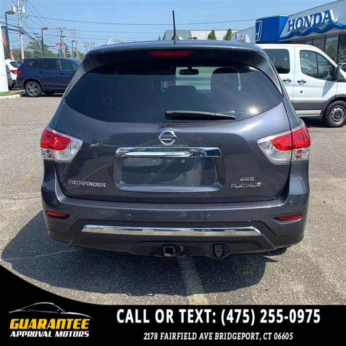 Used Nissan Pathfinder Platinum 4x4 4dr SUV 2014 | Guarantee Approval Motors. Bridgeport, Connecticut Used Nissan Pathfinder Platinum 4x4 4dr SUV 2014 | Guarantee Approval Motors. Bridgeport, Connecticut