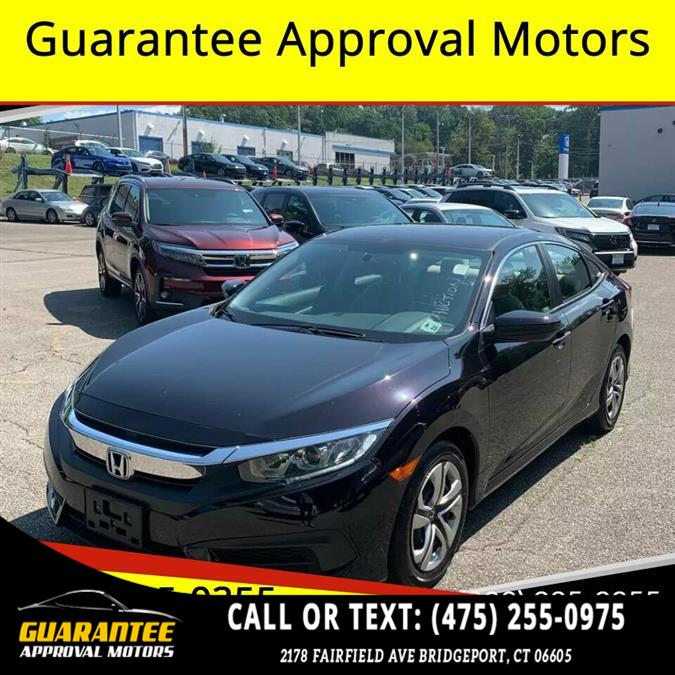 Used Honda Civic LX 4dr Sedan CVT 2018 | Guarantee Approval Motors. Bridgeport, Connecticut Used Honda Civic LX 4dr Sedan CVT 2018 | Guarantee Approval Motors. Bridgeport, Connecticut