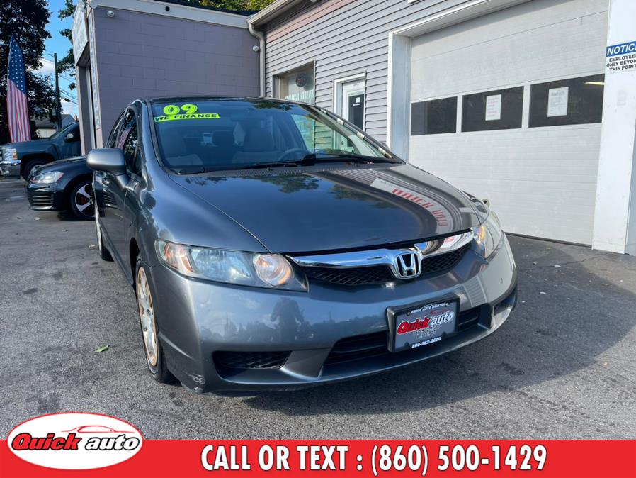 2009 Honda Civic Sdn 4dr Auto LX, available for sale in Bristol, Connecticut | Quick Auto LLC. Bristol, Connecticut