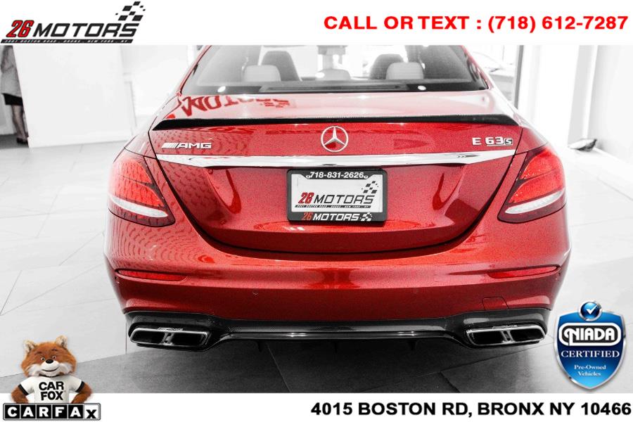 Used Mercedes-Benz E-Class AMG E 63 S 4MATIC+ Sedan 2019 | 26 Motors Corp. Bronx, New York Used Mercedes-Benz E-Class AMG E 63 S 4MATIC+ Sedan 2019 | 26 Motors Corp. Bronx, New York