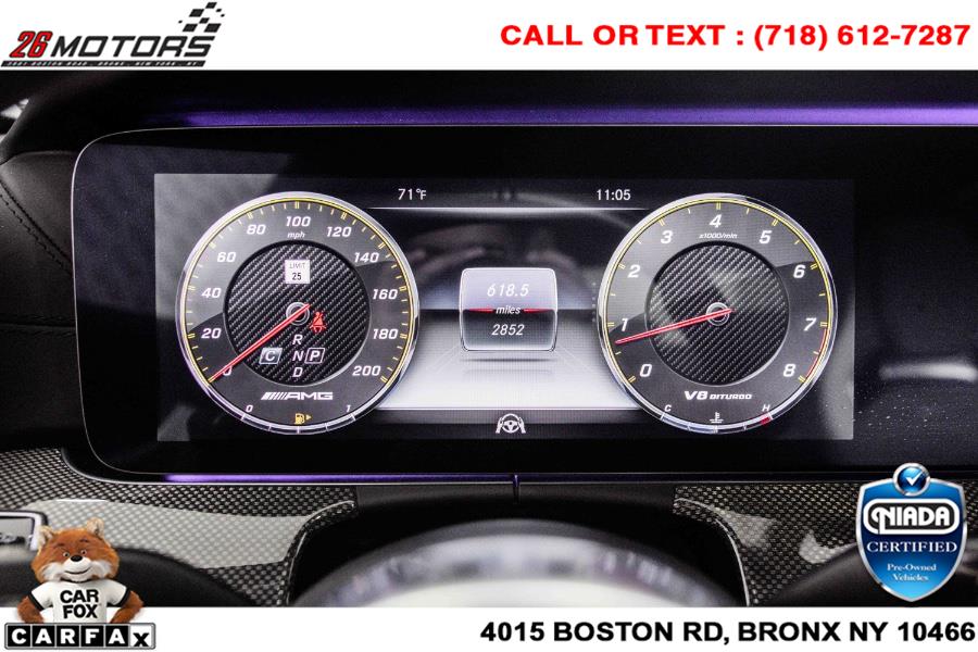 Used Mercedes-Benz E-Class AMG E 63 S 4MATIC+ Sedan 2019 | 26 Motors Corp. Bronx, New York Used Mercedes-Benz E-Class AMG E 63 S 4MATIC+ Sedan 2019 | 26 Motors Corp. Bronx, New York
