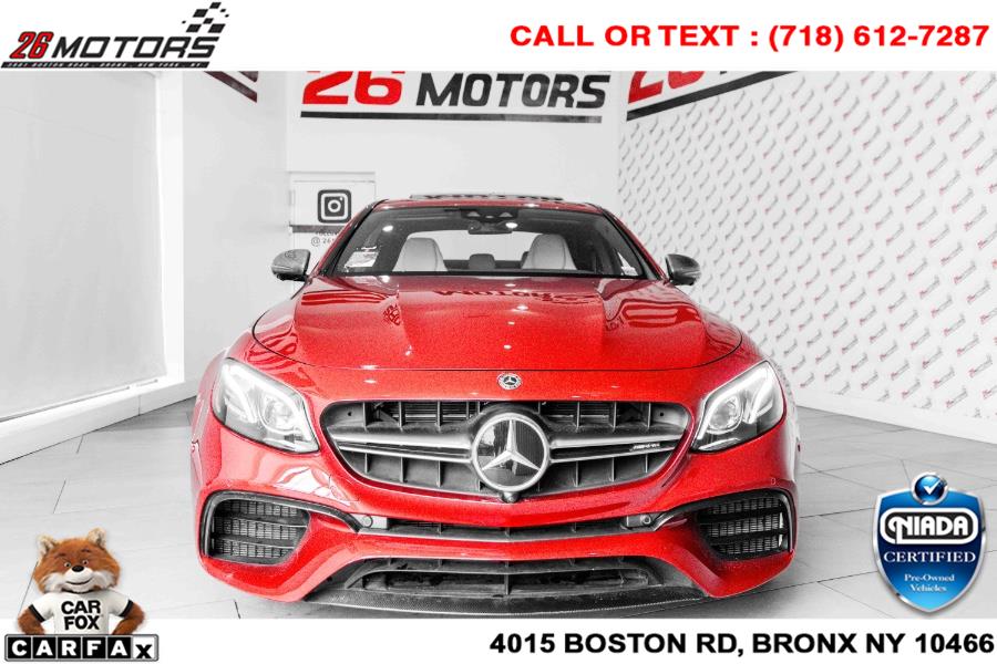 Used Mercedes-Benz E-Class AMG E 63 S 4MATIC+ Sedan 2019 | 26 Motors Corp. Bronx, New York Used Mercedes-Benz E-Class AMG E 63 S 4MATIC+ Sedan 2019 | 26 Motors Corp. Bronx, New York