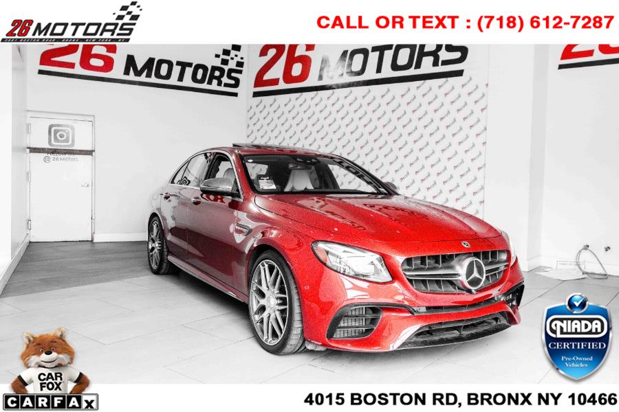 Used Mercedes-Benz E-Class AMG E 63 S 4MATIC+ Sedan 2019 | 26 Motors Corp. Bronx, New York Used Mercedes-Benz E-Class AMG E 63 S 4MATIC+ Sedan 2019 | 26 Motors Corp. Bronx, New York