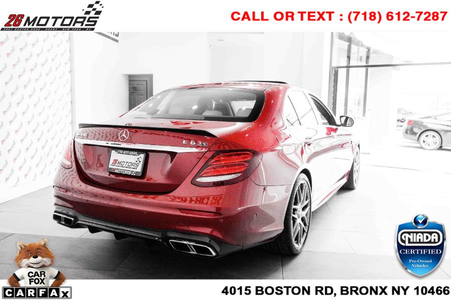 Used Mercedes-Benz E-Class AMG E 63 S 4MATIC+ Sedan 2019 | 26 Motors Corp. Bronx, New York Used Mercedes-Benz E-Class AMG E 63 S 4MATIC+ Sedan 2019 | 26 Motors Corp. Bronx, New York